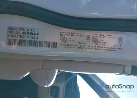 2023 Jeep Grand Cherokee L Limited 4X4 from USA, damaged, VIN 1C4RJKBG0P8854444